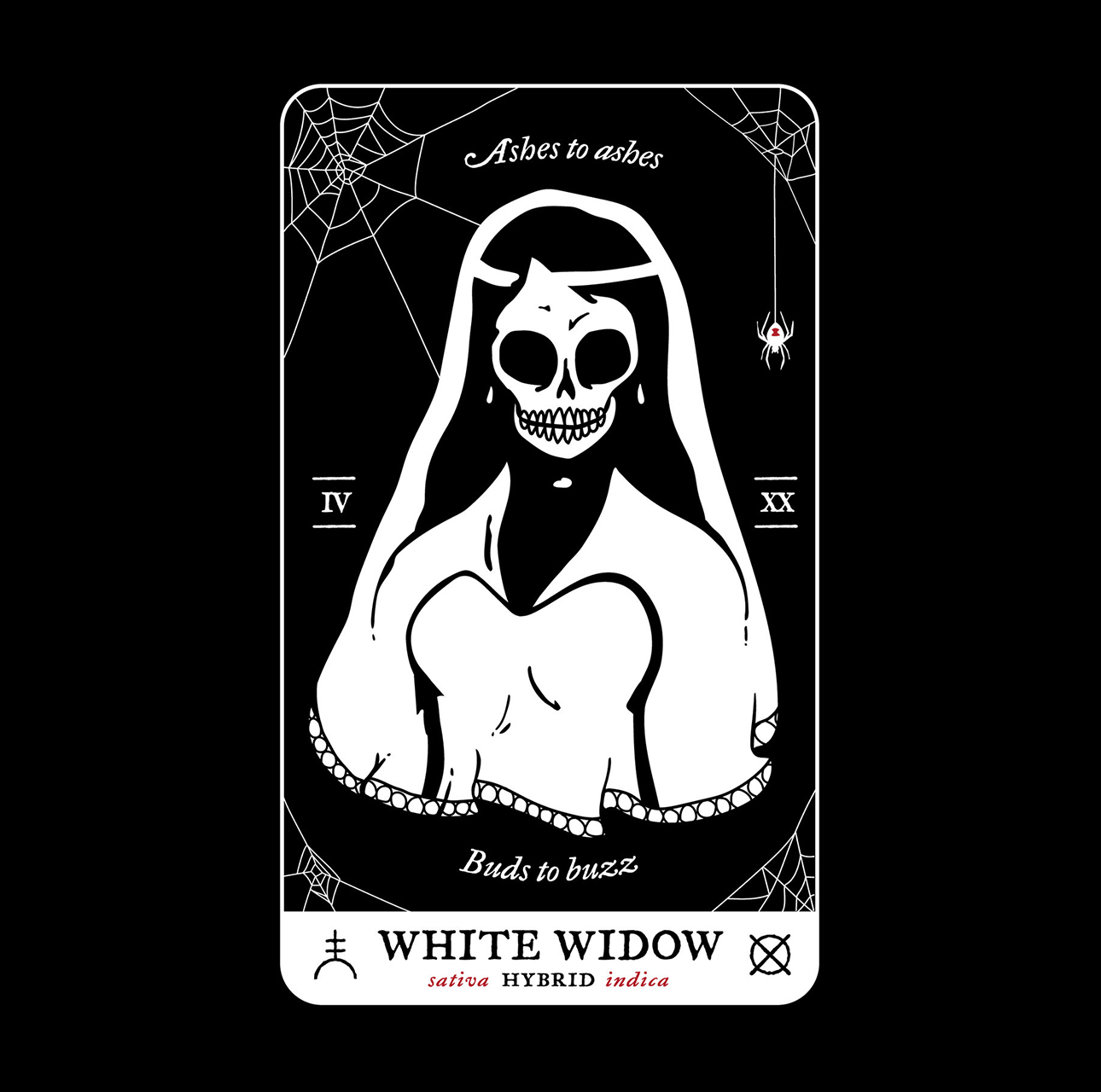 White Widow tshirt artwork